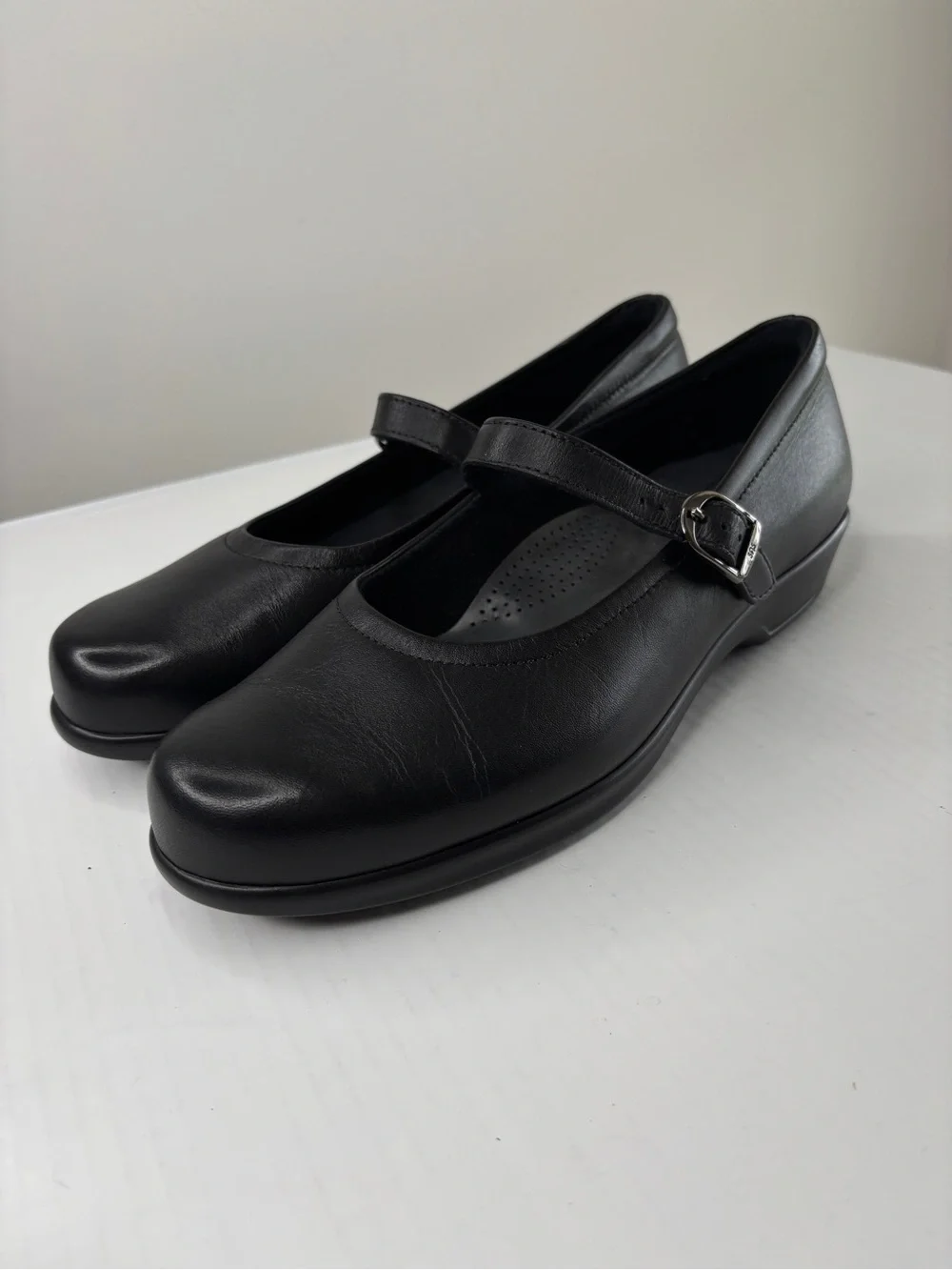 SAS Maria Womens Mary Jane TRIPAD Comfort Shoes Size 10 WIDE Black Leather NEW!